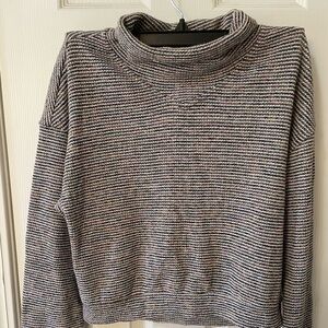 Madewell Sweater Size S Vintage Inspired Marled Knit Cropped Cozy Neutral 🤎🍂